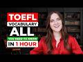 All the Academic TOEFL Vocabulary You Need in 1 Hour | Words to Help You Score 30/30 + Test