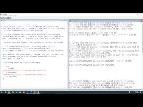 R: Finding probability for Sampling distribution of the sample mean