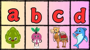 ABC Vegetable Learning for Kids 🥦🥕🥒  A for Artichoke, B for Beet, C for Cucumber Fun Alphabet Video🌽