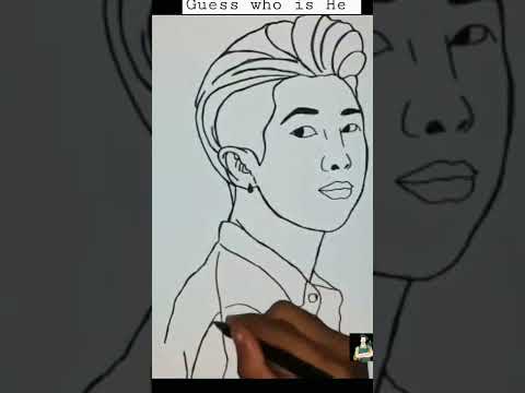 How to Draw BTS RM Drawing #shorts #viral #trending #youtube