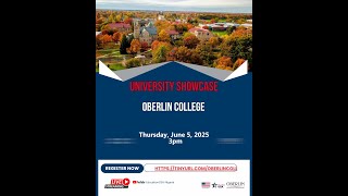 Virtual Showcase: Discover Oberlin College– Scholarships, Programs & More!