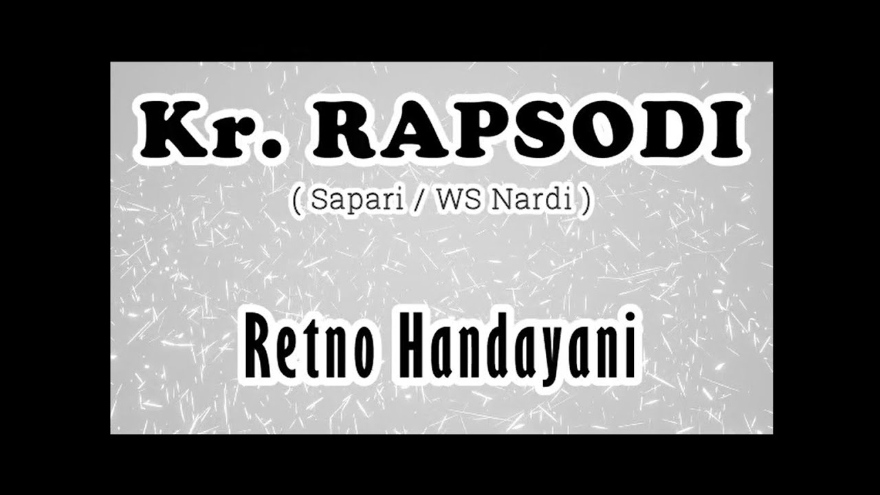 Kr. RAPSODI - Retno Handayani (Album Keroncong Rapsodi)