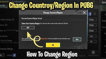 How To Change Country/Region In PUBG - Easy way To Change Region In PUBG MOBILE