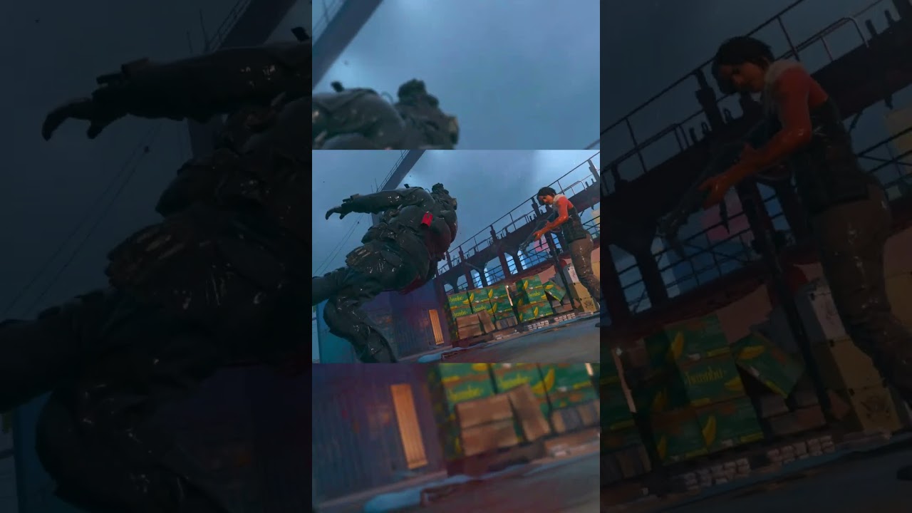 Face to face against The riot shield user on shipment map