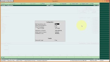 Report in Tally.ERP 9 - Balance Sheet and Profit and Loss a/c