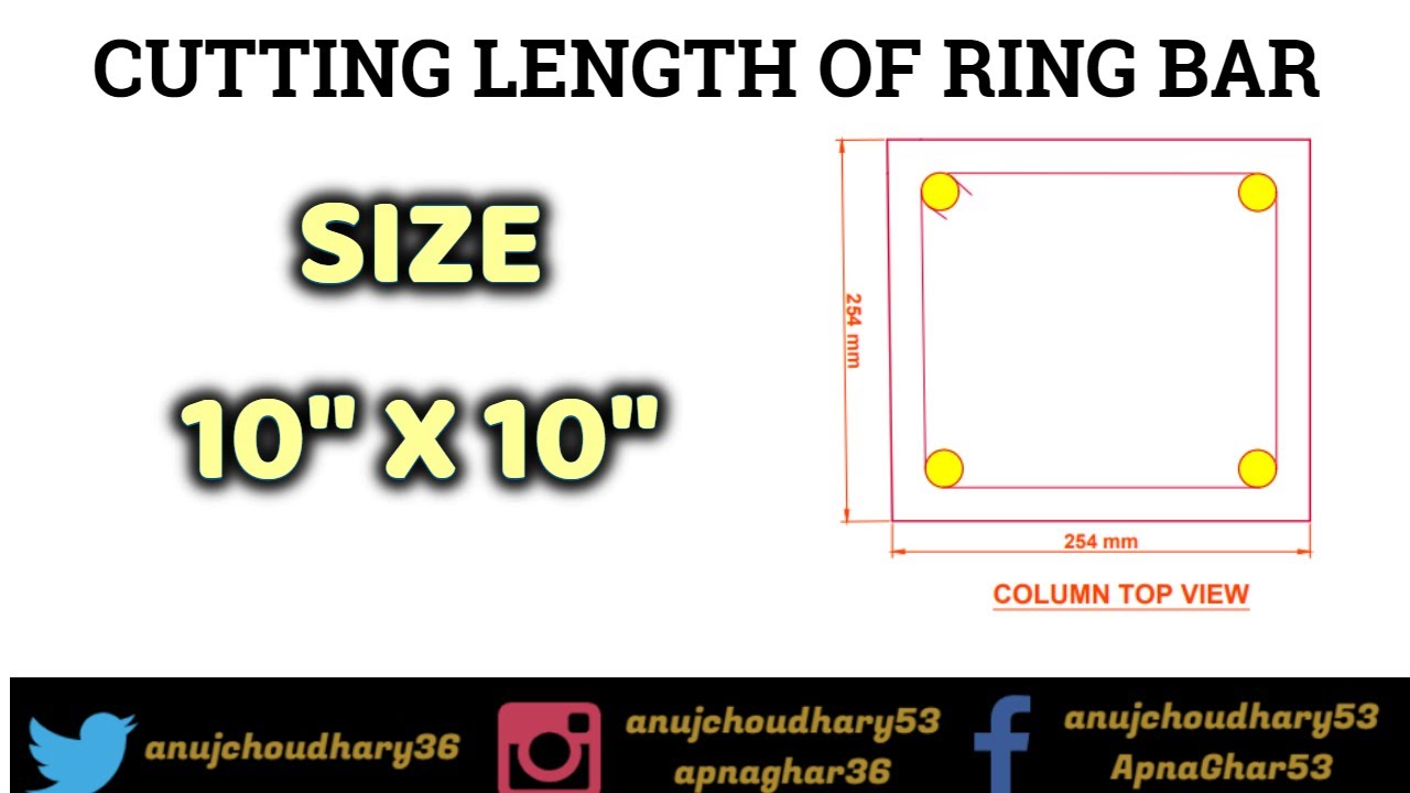 How To Calculate The Cutting Length Of Circular Stirrup - Surveying &  Architects