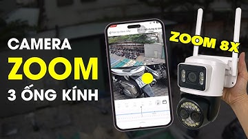 Camera yoosee zoom 8x wifi ngoài trời 3 mắt | Camera zoom quang học