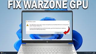 How To Fix Warzone 3 GPU Driver Version Error Message