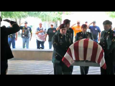 Army Airborne Military Funeral - Spc. Jerod H. Osb...