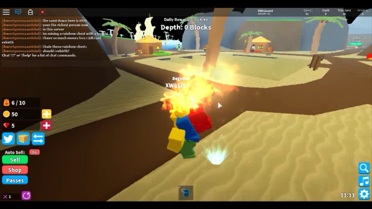 When My Head Is On Fire In Roblox Treasure Hunt Simulator Youtube - roblox fire head