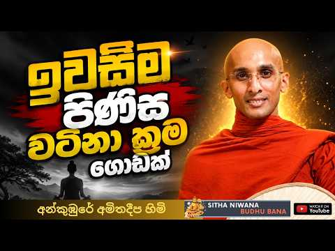 New Dharma Deshana by Ankumbure Amithadeepa Himi Mahamevnawa | ඉවසීම පිණිස වටිනා ක්‍රම