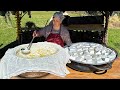 Homemade food cooked in the mountain village of azerbaijan always delicious and calm