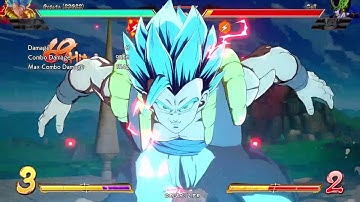 DBFZ What Is This Damage Tho Gogeta Blue Is Crazy Solo T.O.D Combo
