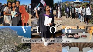 Vlog: Lathitha’s Graduation🤍|Lounge area changes|My in- laws are in town😊|Braai, Table Mountain…