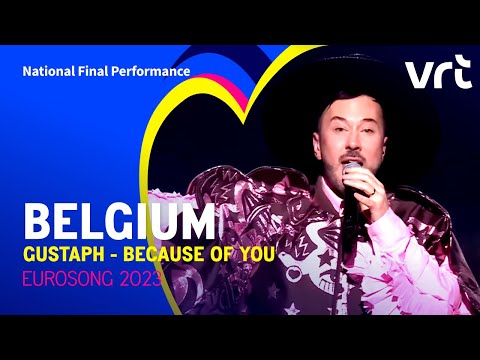 Gustaph - Because Of You | Belgium ?? | National Final Performance | Eurovision 2023