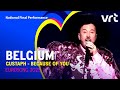 Gustaph  because of you  belgium   national final performance  eurovision 2023