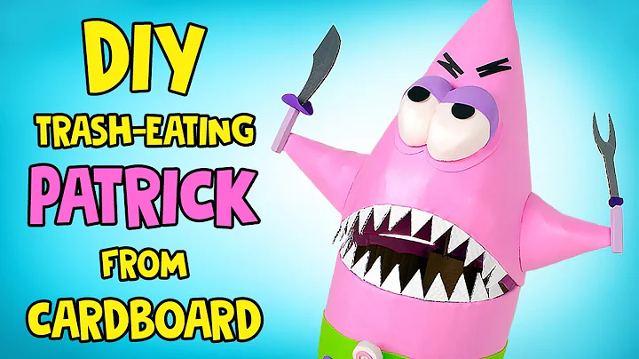 DIY Trash-Eating Patrick From Cardboard