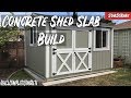 How to Pour a Concrete Shed Slab for Tuff Sheds DIY!