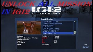 IGI2 Covert Strike Cheat Codes to Unlock all Missions by AKO hind gaming