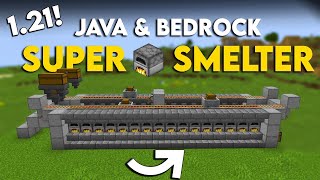 Minecraft Super Smelter Tutorial| Super Smelter Minecraft Bedrock & Pocket Edition 1.20+