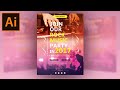 Illustrator Tutorial - Music Party Flyer Template
