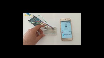#envoyer  #temperature  et #humidité  mesurées par DHT22 connecté à #arduino  vers #smartphone