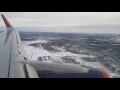 Aeroflot Landing Murmansk Airbus A320 Sharklets Winter Afternoon