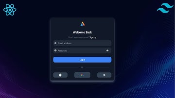 React Login Page Tutorial with Tailwind CSS | Build a Modern Login UI