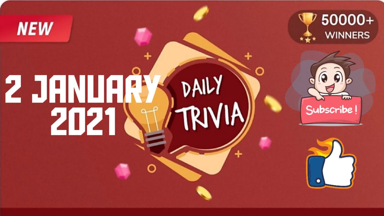 Flipkart Daily Trivia Quiz Answers today | 2 JANUARY| Flipkart quiz today | today flipkart quiz ans
