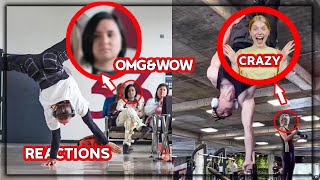 WHEN WOMEN CHECK OUT CALISTHENICS ATHLETES *EPIC REACTIONS"
