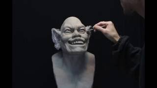 Sculpting the man :Hiroshi Katagiri  おやじマン：片桐裕司（粘土造形）