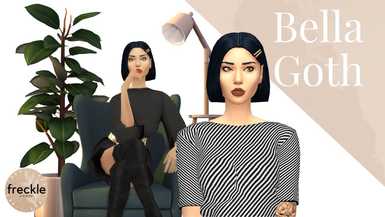 Bella Goth Makeover 🌹 | Sims 4 Townie Transformation | SIMS 4 CAS