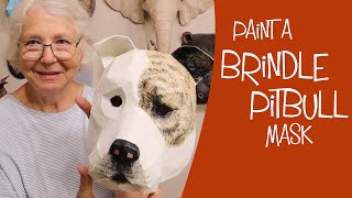How to Paint an Easy Brindle Pattern on a Pitbull Mask
