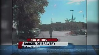 Badge of Bravery for two Oak Creek Police officer