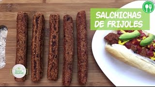 SALCHICHAS DE FRIJOLES | Comer Vegano