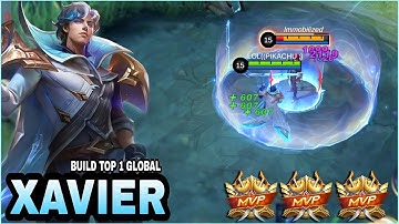 100% Deadly!! Xavier Insane Damage - Build Top 1 Global Xavier ~ MLBB