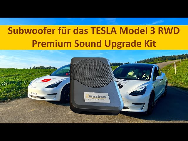 Subwoofer 🔈 für das TESLA Model 3 RWD - Premium Sound Upgrade Kit von  Hansshow! 