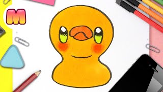 COMO DIBUJAR UN PATO KAWAII - dibujos kawaii faciles - como dibujar animales kawaii