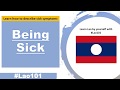 Learn lao how to describe basic sick symptoms