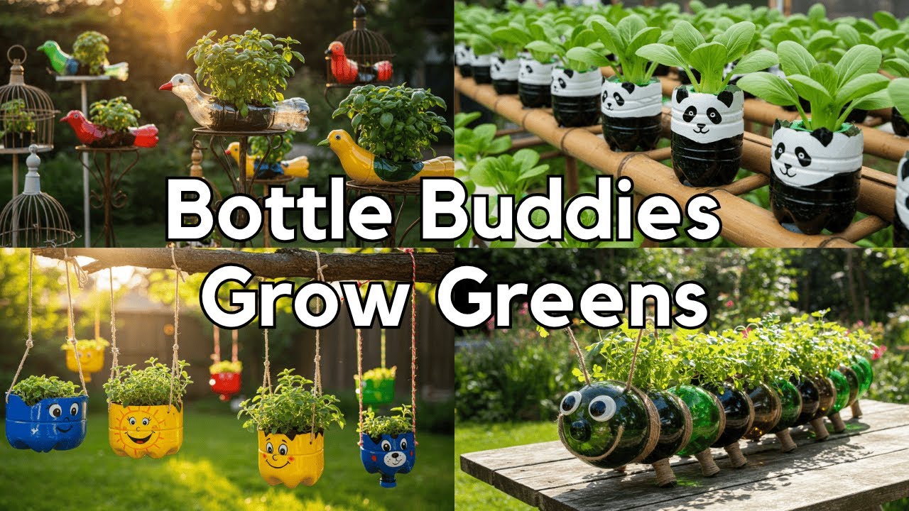 🌱 DIY Hydroponic Wonders from Bottles 🌱 Garden Recycle from trash to treasure