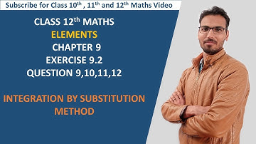 class 12 maths| integration | elements |exercise 9.2 | Questions 9,10,11,12