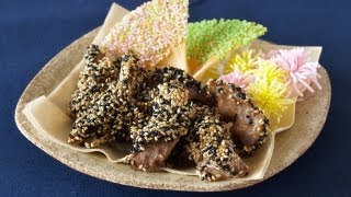 How to Make Deep-fried Mackerel Coated with Sesame Seeds (Recipe) さばの胡麻から揚げ (レシピ)