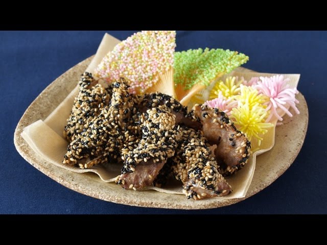 How to Make Deep-fried Mackerel Coated with Sesame Seeds (Recipe) さばの胡麻から揚げ (レシピ) | ochikeron