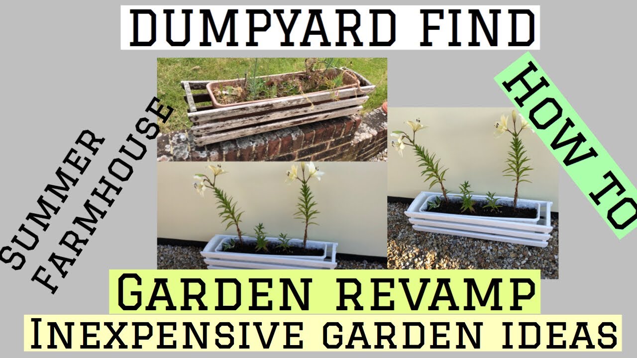 Garden Planter Pot Farmhouse Trash To Treasure In No Time Youtube