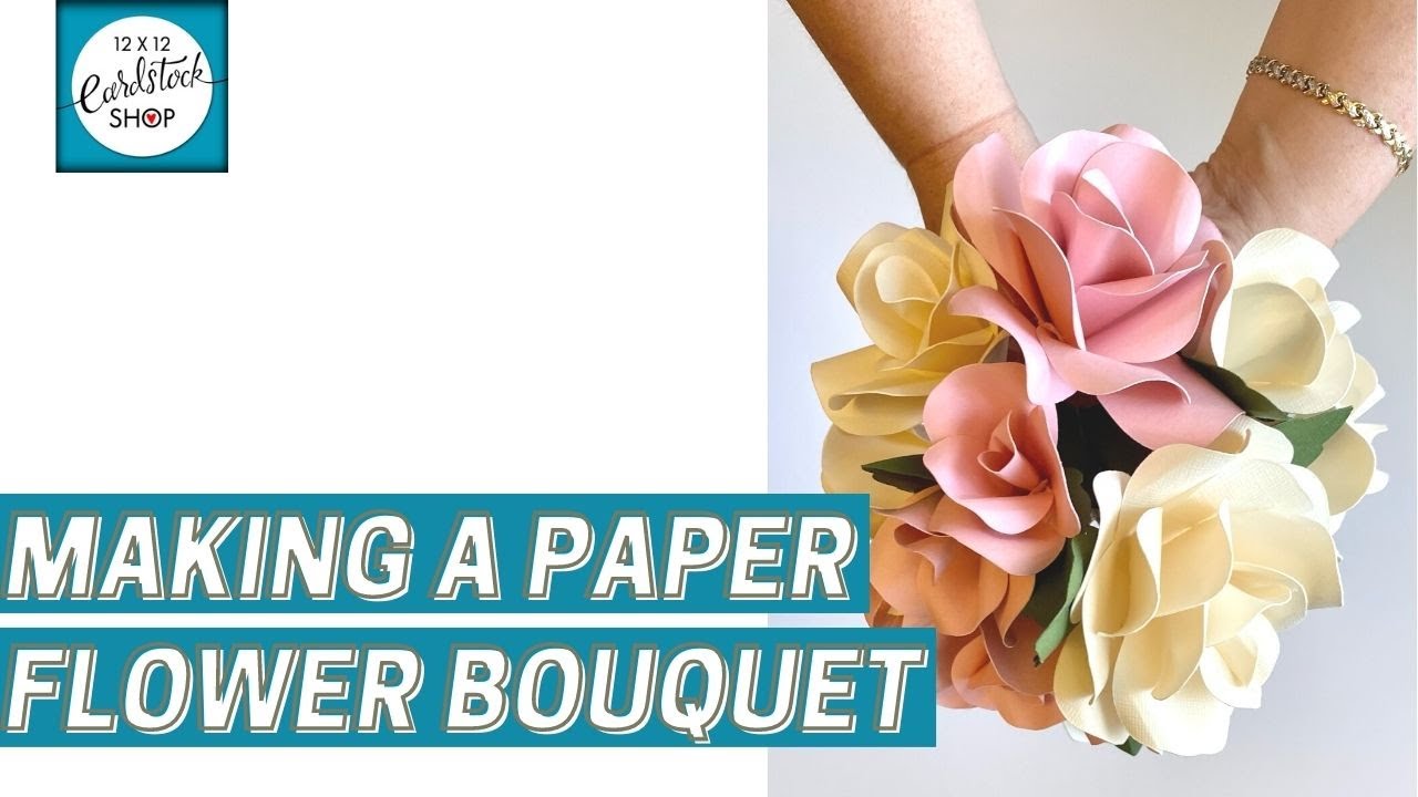 How To Make a Paper Flower Bouquet YouTube