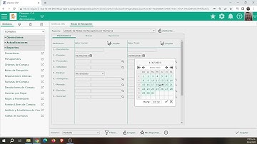 ERP en Nube:  Como emitir un Listado de Notas de Recepción por Números en eFactory Software ERP