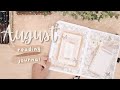 2022 August Reading Journal Setup | Book Journal Setup | Scrapbook Journal | Collage Journal