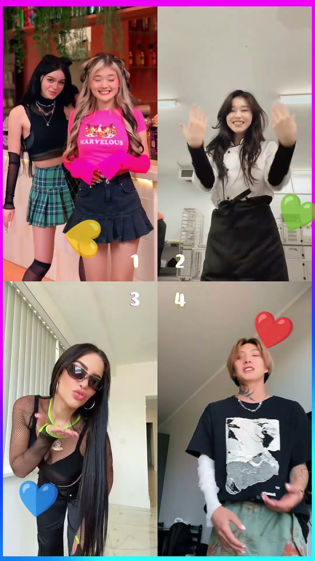 (Paro) XO x Samb x Kimberly x Ten #shorts #tiktok #viral #dance #cute #funny #trend
