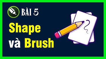 Bài 5: Shape và Brush trong corel | Tự học corel draw x7 online mới nhất 2022
