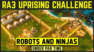 C&C Red Alert 3 Uprising - Challenge - Robots and Ninjas - Under Par Time [1080p]